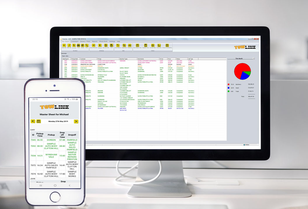 Towline runs on your smartphone